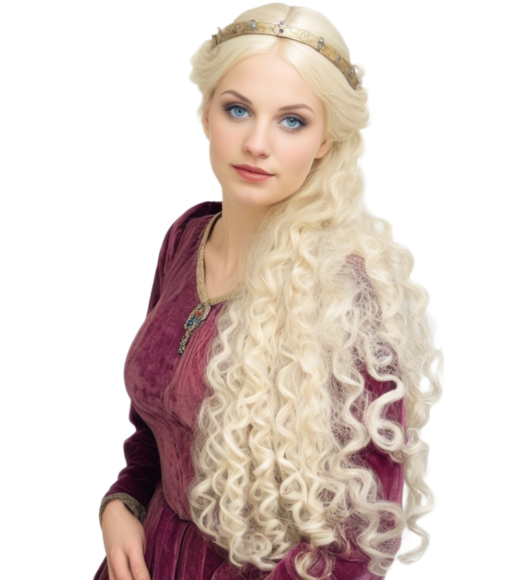 Dámská paruka – královna středověku
