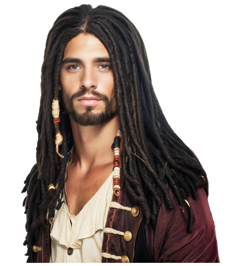 Paruka piráta s dredy