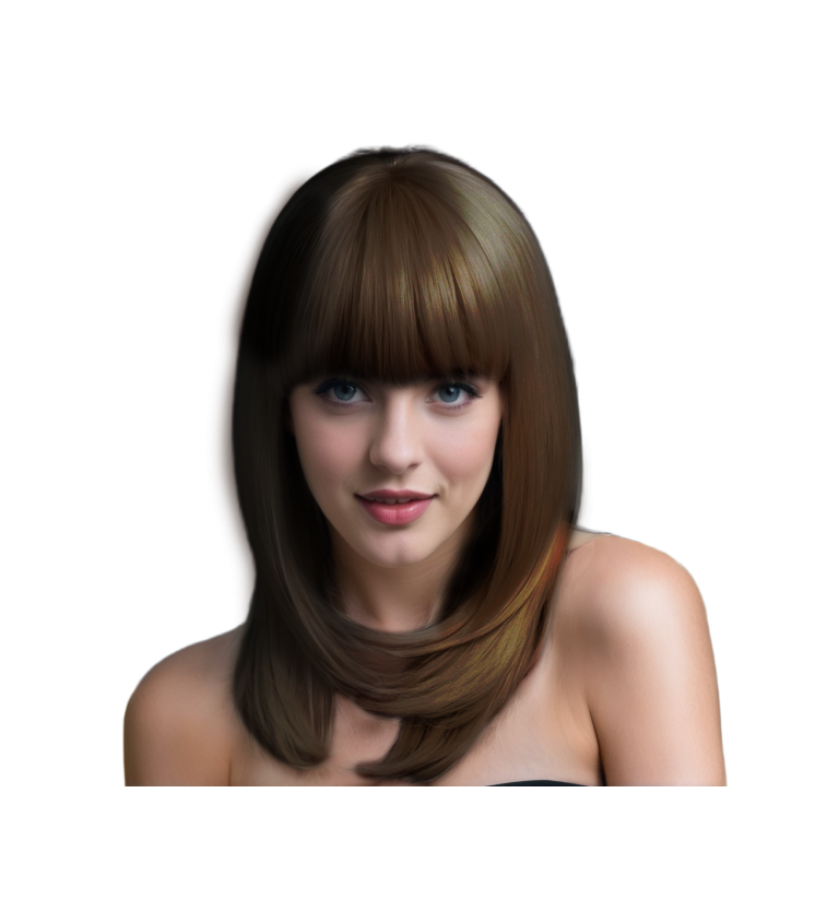 Hnědá dámská paruka Zara