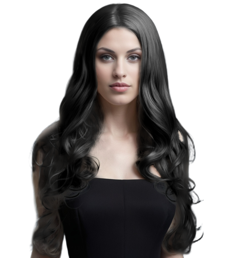 Černá dámská paruka Natali