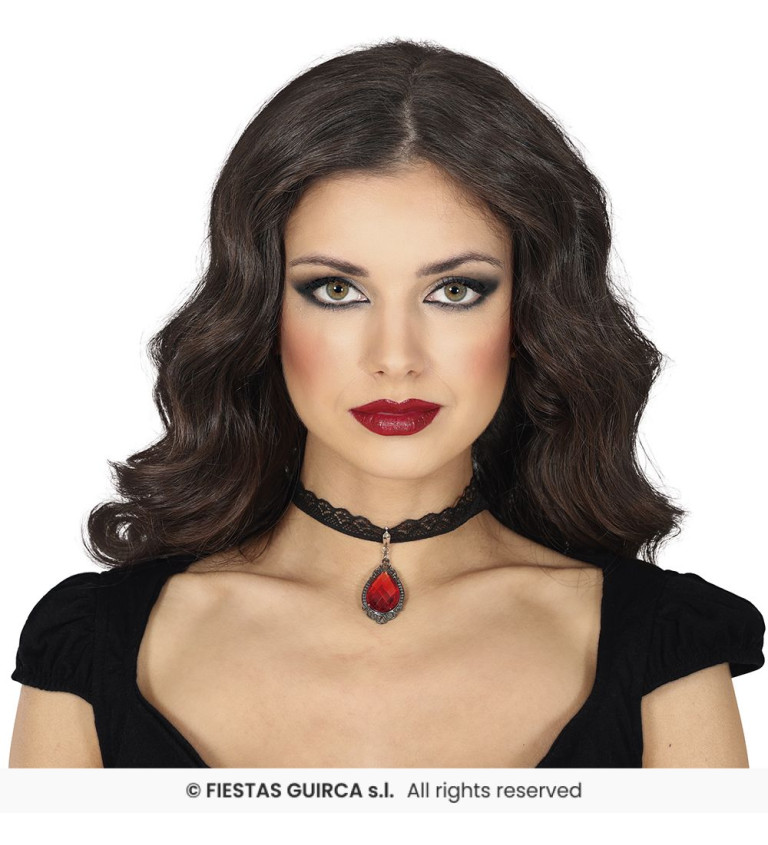 Choker náhrdelník - rubín