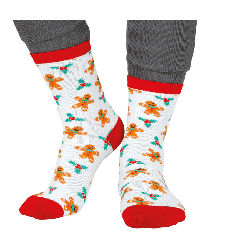 Vánoční ponožky se sladkými perníčky