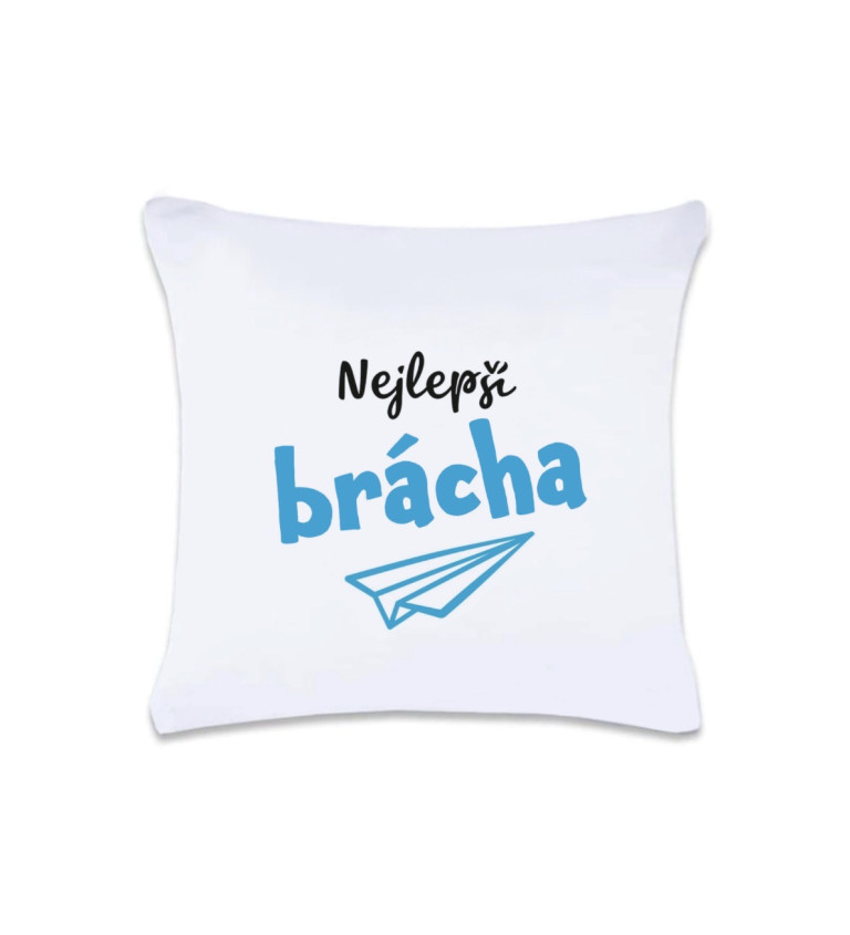 Polštář s potiskem - Nejlepší brácha, 40x40 cm