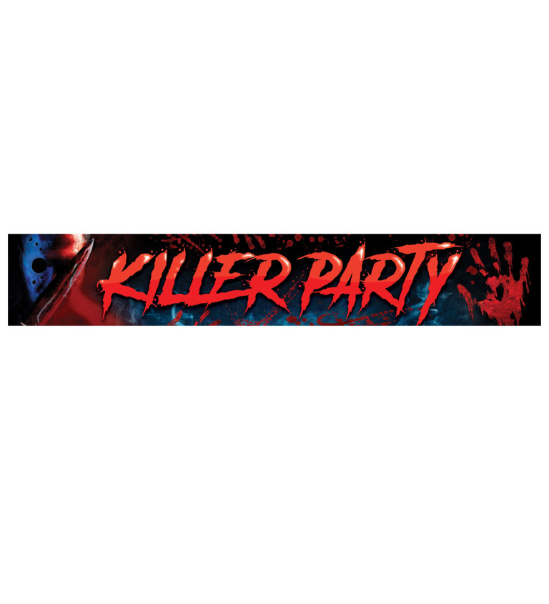 Banner Killer Party party dekorace