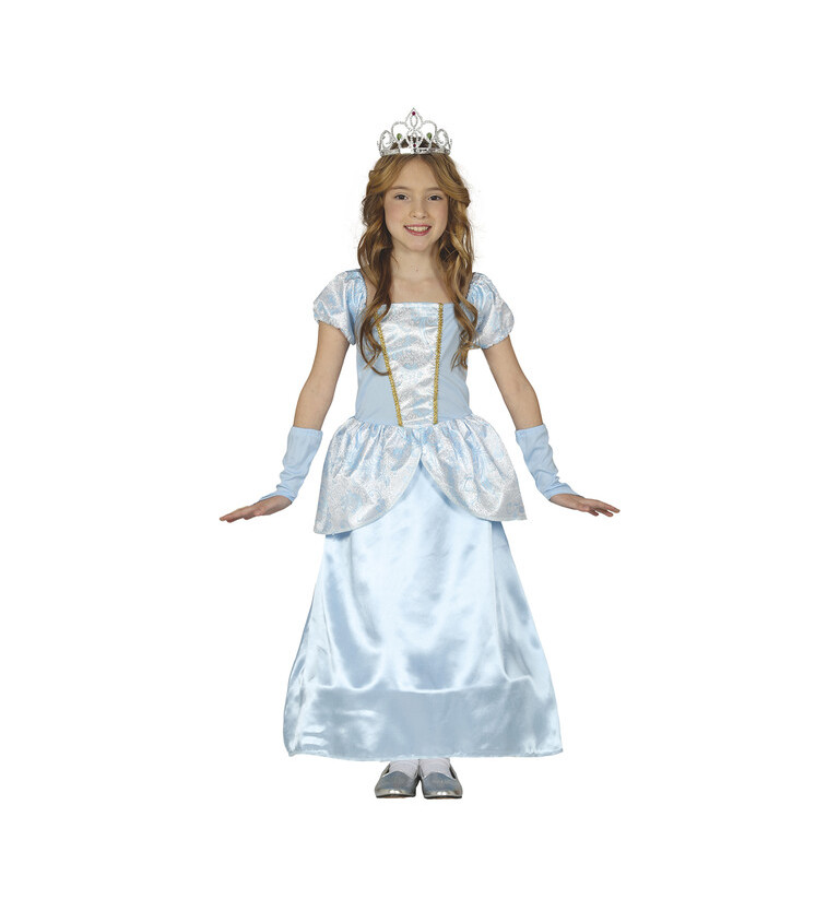 Dětský kostým Modrá pohádková princezna