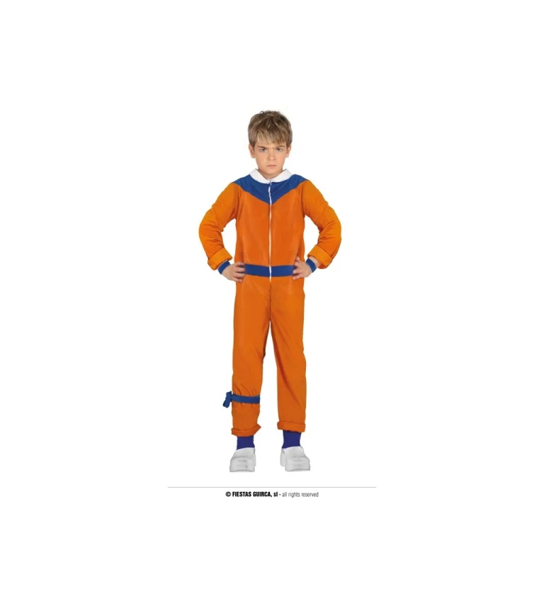 Dětský kostým Ninja akční oranžový