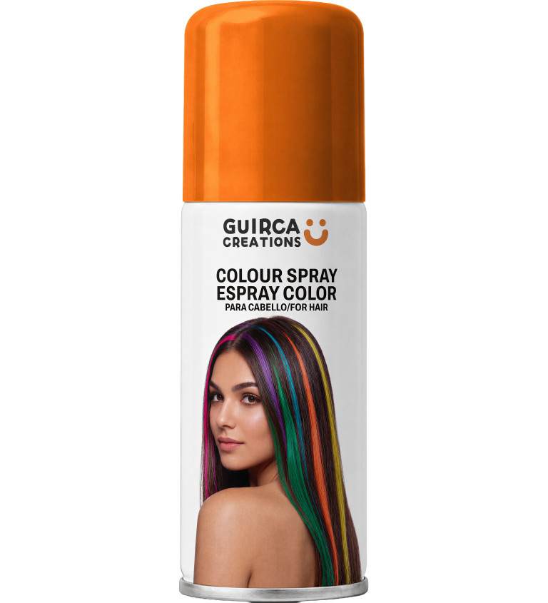 Sprej na vlasy v oranžové barvě – 125 ml